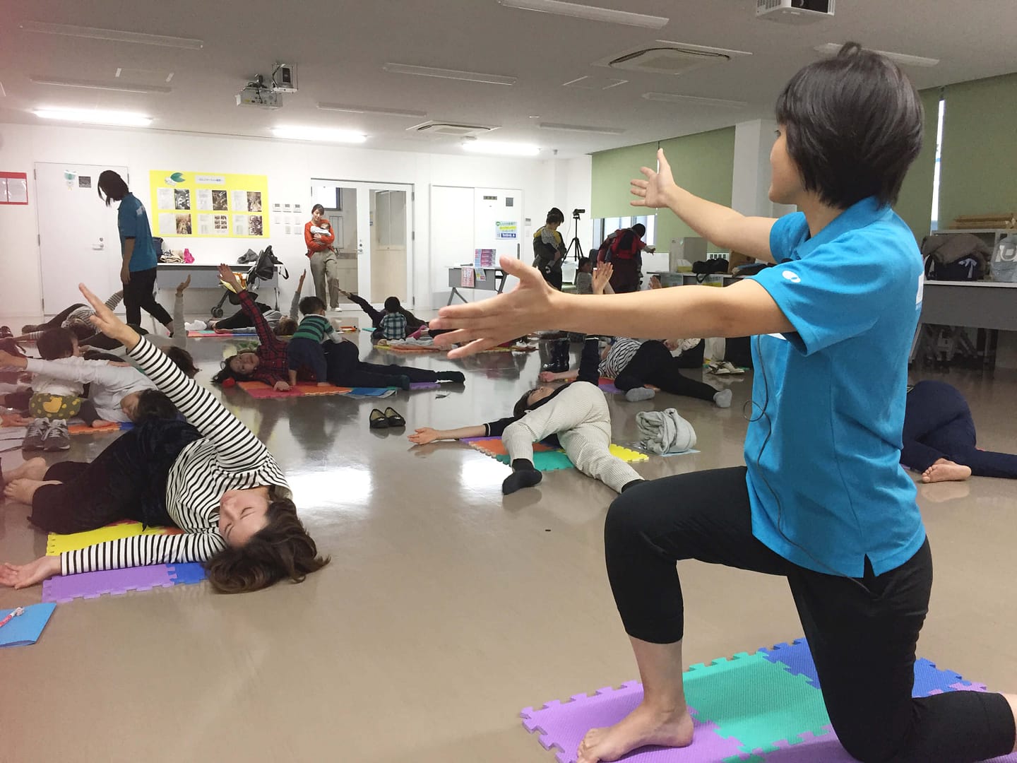 リラックス・ストレッチでココロとカラダをゆっくりほぐす。（ママレポーターより）