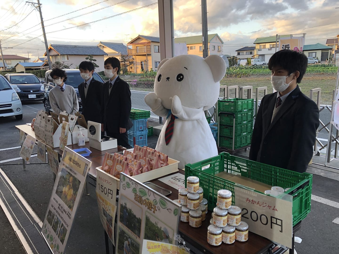 湖北高校生　出張みかん販売☆