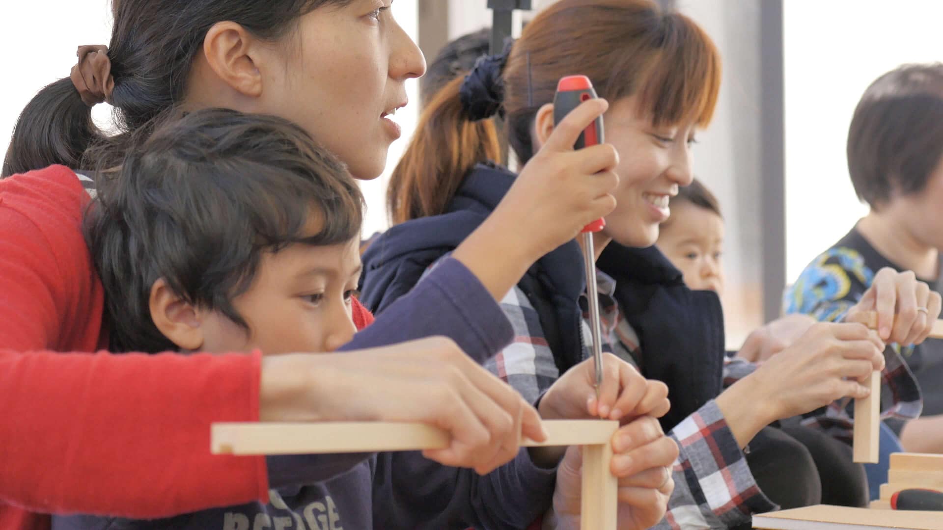 簡単『DIY』体験&新築平屋建て見学で学ぶ収納術！（ママレポーターより）